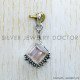 Rose Quartz 925 Sterling Silver Pendant (SJWP-1043)