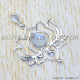 Rainbow Moonstone 925 Sterling Silver Pendant (SJWP-1046)