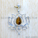 Tiger Eye 925 Sterling Silver Pendant (SJWP-1047)