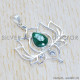 Emerald 925 Sterling Silver Pendant (SJWP-1048)