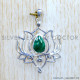 Malachite 925 Sterling Silver Pendant (SJWP-1050)