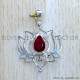 Ruby 925 Sterling Silver Pendant (SJWP-1051)