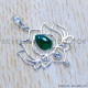Green Onyx 925 Sterling Silver Pendant (SJWP-1053)