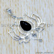 Black Onyx 925 Sterling Silver Pendant (SJWP-1055)