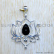 Black Onyx 925 Sterling Silver Pendant (SJWP-1055)