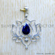 Sapphire 925 Sterling Silver Pendant (SJWP-1056)
