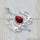 Coral 925 Sterling Silver Pendant (SJWP-1057)
