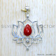 Coral 925 Sterling Silver Pendant (SJWP-1057)