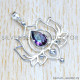Mystic Topaz 925 Sterling Silver Pendant (SJWP-1060)