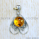 Amber 925 Sterling Silver Pendant (SJWP-1069)