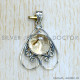 Golden Rutile 925 Sterling Silver Pendant (SJWP-1070)