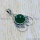 Green Onyx 925 Sterling Silver Pendant (SJWP-1074)