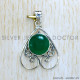 Green Onyx 925 Sterling Silver Pendant (SJWP-1074)