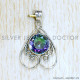 Mystic Topaz 925 Sterling Silver Pendant (SJWP-1077)