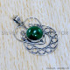 Malachite 925 Sterling Silver Pendant (SJWP-1078)