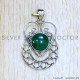 Malachite 925 Sterling Silver Pendant (SJWP-1078)