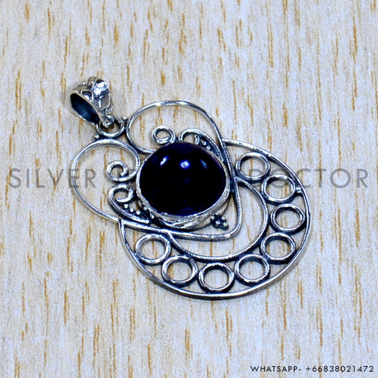 Amethyst 925 Sterling Silver Pendant (SJWP-1079)