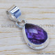 Amethyst 925 Sterling Silver Pendant (SJWP-108)