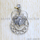 Black Rutile 925 Sterling Silver Pendant (SJWP-1082)