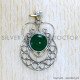 Green Onyx 925 Sterling Silver Pendant (SJWP-1083)