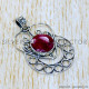 Ruby 925 Sterling Silver Pendant (SJWP-1086)