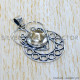 Golden Rutile 925 Sterling Silver Pendant (SJWP-1089)