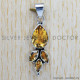 Citrine 925 Sterling Silver Pendant (SJWP-109) Citrine 925 Sterling Silver Pendant (SJWP-109)