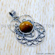 Tiger Eye 925 Sterling Silver Pendant (SJWP-1090)