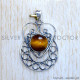 Tiger Eye 925 Sterling Silver Pendant (SJWP-1090)
