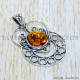 Amber 925 Sterling Silver Pendant (SJWP-1092)