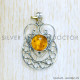 Amber 925 Sterling Silver Pendant (SJWP-1092)