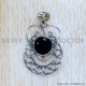 Black Onyx 925 Sterling Silver Pendant (SJWP-1094)