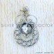 Crystal 925 Sterling Silver Pendant (SJWP-1095)