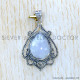 Rainbow Moonstone 925 Sterling Silver Pendant (SJWP-1097)