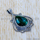 Emerald 925 Sterling Silver Pendant (SJWP-1098)