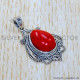 Coral 925 Sterling Silver Pendant (SJWP-1099)