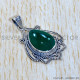 Green Onyx 925 Sterling Silver Pendant (SJWP-1103)