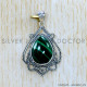Malachite 925 Sterling Silver Pendant (SJWP-1105)