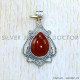 Carnelian 925 Sterling Silver Pendant (SJWP-1109)