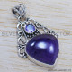 Amethyst 925 Sterling Silver Pendant (SJWP-111) Amethyst 925 Sterling Silver Pendant (SJWP-111)