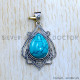 Turquoise 925 Sterling Silver Pendant (SJWP-1110)