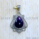 Amethyst 925 Sterling Silver Pendant (SJWP-1111)