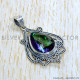 Mystic Topaz 925 Sterling Silver Pendant (SJWP-1114)