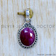 Ruby 925 Sterling Silver Pendant (SJWP-1115)