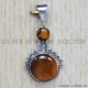 Tiger Eye 925 Sterling Silver Pendant (SJWP-112) Tiger Eye 925 Sterling Silver Pendant (SJWP-112)