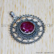 Ruby 925 Sterling Silver Pendant (SJWP-1123)