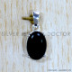 Black Onyx 925 Sterling Silver Pendant (SJWP-1124)