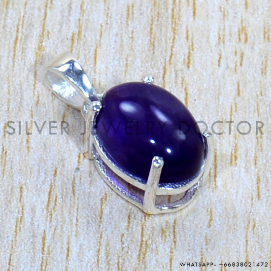 Amethyst 925 Sterling Silver Pendant (SJWP-1125)