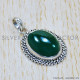 Green Onyx 925 Sterling Silver Pendant (SJWP-1130)