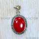 Coral 925 Sterling Silver Pendant (SJWP-1131)